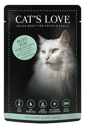 CATS LOVE Adult Truthahn Pur 85g